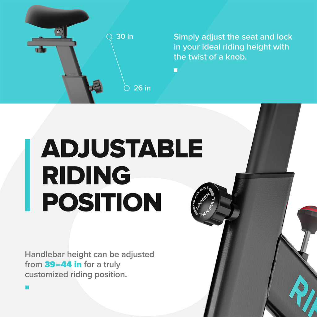Indoor Cycling Bike with Phone and Tablet Mount