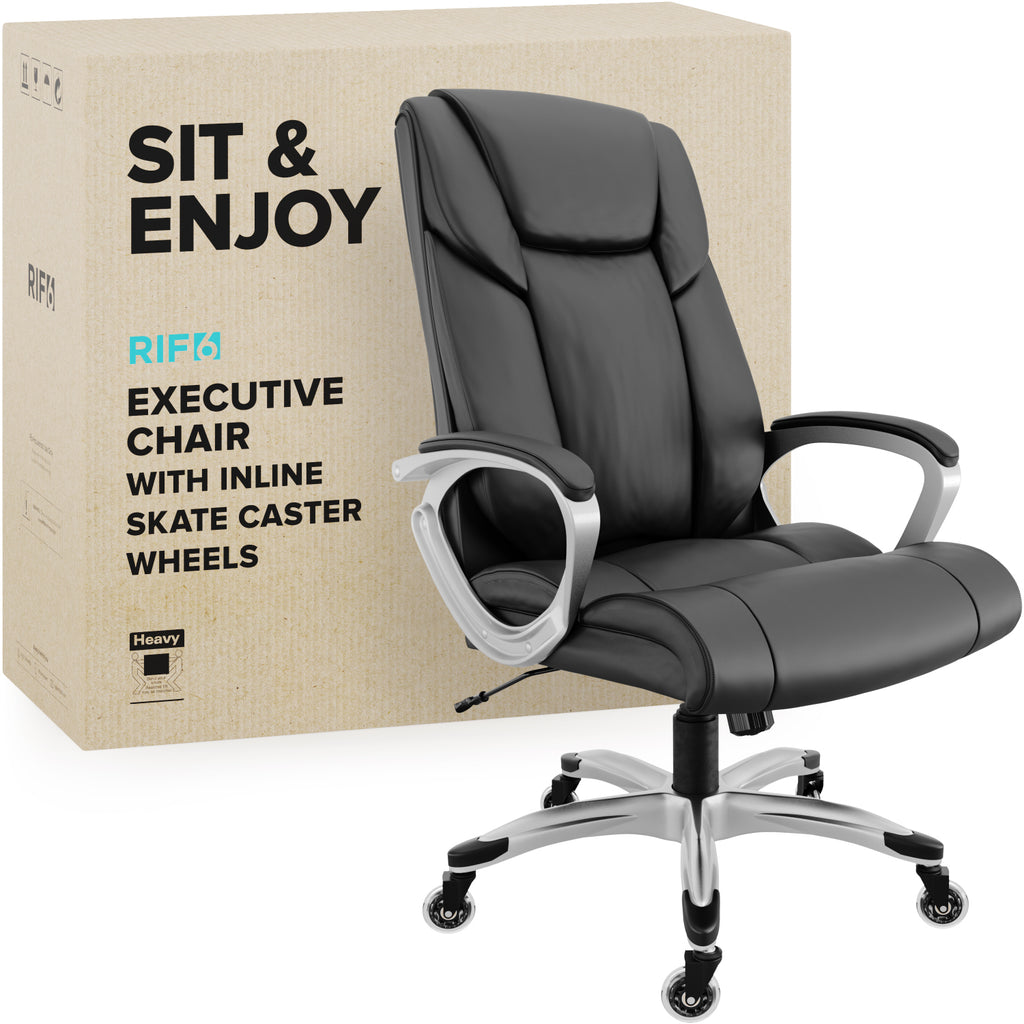 Executive Chair with Superior Inline Skate Caster Wheels